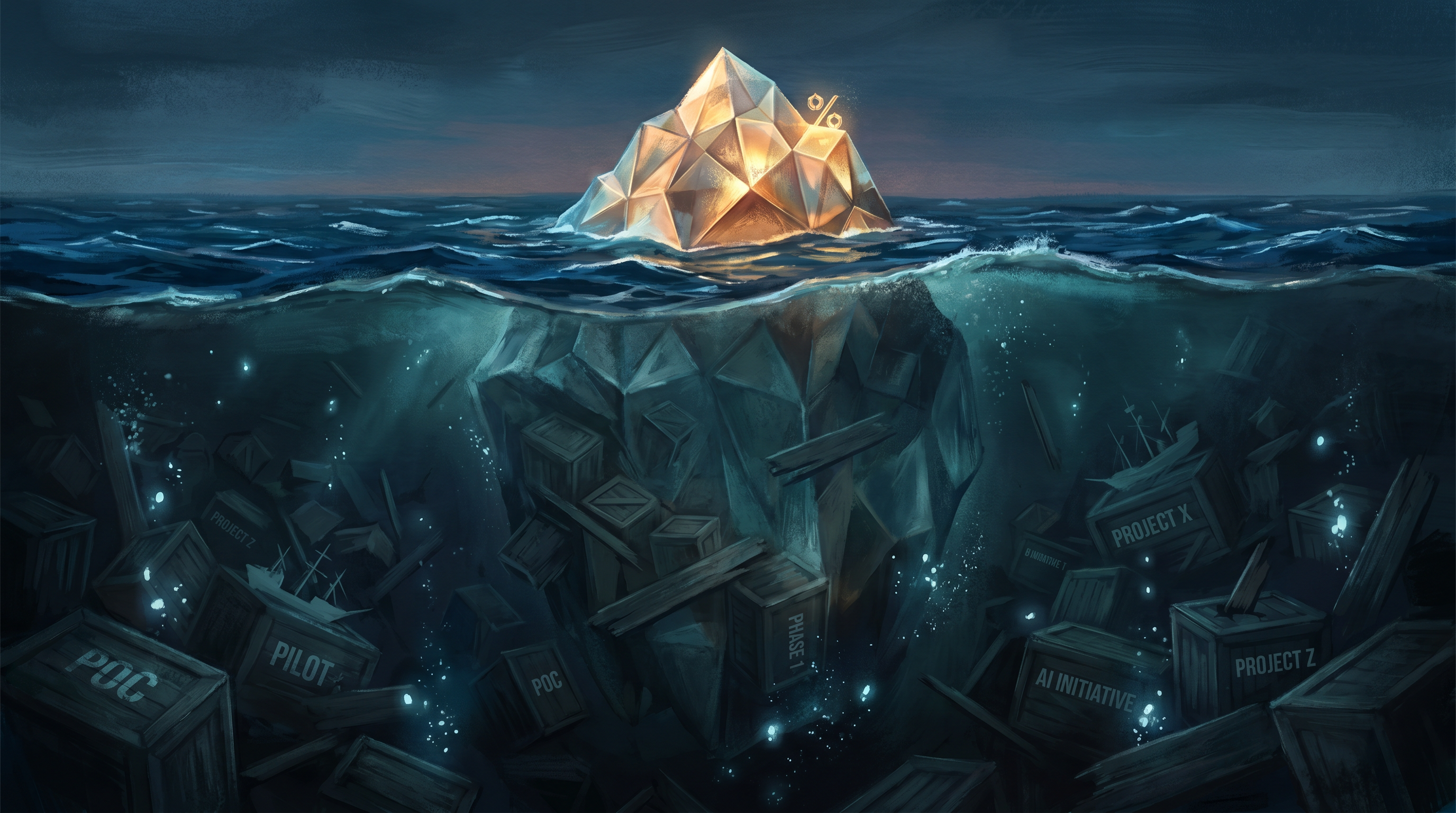 The 5% iceberg - visible success, submerged failure